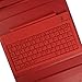 Generic Leather Case with Bluetooth Wireless Keyboard for iPad 2/3/4 (Red Case for Apple Ipad 2 3 4)