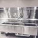 Commercial Sink Faucet with Sprayer for Kitchen : MSTJRY 25'' Height 8'' Center 12'' Spout Wall Mount Sink Faucet with Pre Rinse Sprayer - Brass Constructed Polished Chrome for 1/2/3 Compartment Sink