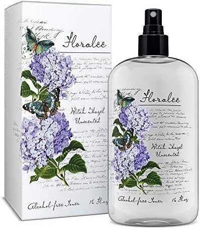Floralee Alcohol Free Unscented Witch Hazel with Aloe Vera 16 ounce.