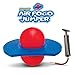 Geospace Original AIR POGO Jumper for Indoor or Outdoor Use, Fun Trick Bounce Board for Boys, Girls, Teens Ages 6+ or up to 160 lbs, Pump Included (Blue/Red)
