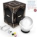 3D Glass Aromatherapy Essential Oil Diffuser – Newest Version Fragrance Oil Humidifier, 7 LED Color Lighting Modes Firework Theme, Premium Ultrasonic Mist, Auto-Off Safety Switch (Black)