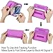 Wisdompro Faraday Bag, RFID Signal Blocking Bag Shielding Cage Pouch Wallet Case for Cell Phone Privacy Protection and Car Key FOB, Anti-Tracking, Anti-Spying Case Blocker - Purple