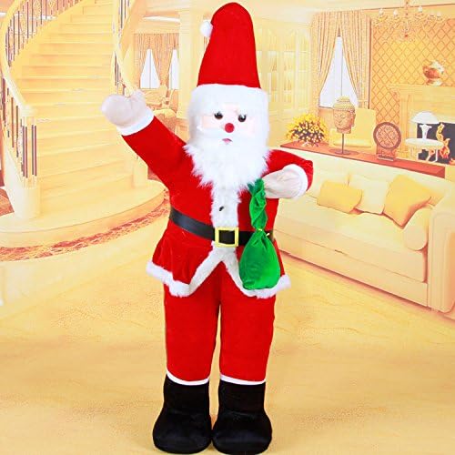 Standing Santa Claus 1.4 m large doll with music Christmas decoration stores Lucky
