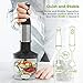 VAVA Powerful 4-in-1 Multifunctional Electric Immersion Hand Blender Set - Includes 500ml Food Chopper, Egg Whisk, and BPA-Free Beaker (600ml)