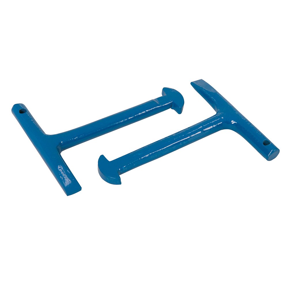 Silverline Cast Iron Manhole Keys 2pk 125mm (868537), Blue
