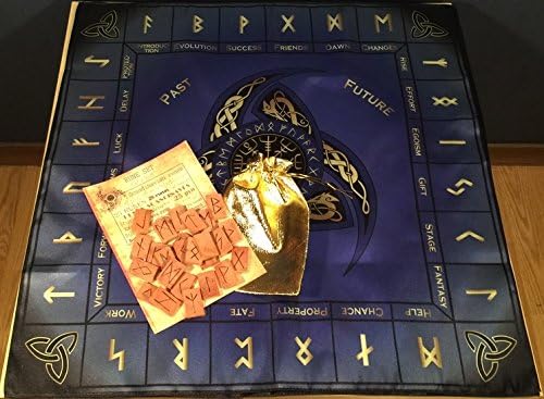 Large Divination rune set Alder violet
