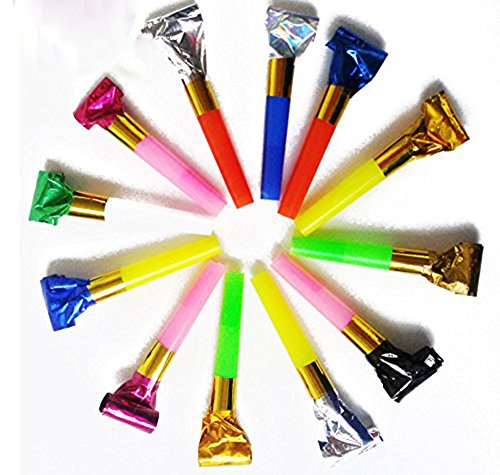 Freedi 100Pcs Party Blowers Noisemaker Squawker Birthday Sport Party Supplies Favors Kid - Thumbnail 7
