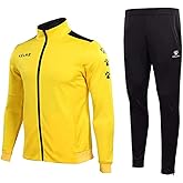 KELME Men's Athletic Tracksuit Long Sleeve Full Zip – Running Sweatsuit Set Unisex 2 Piece Tracksuits Jacket/Jogging pants