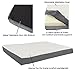 PETMAKER Orthopedic Dog Bed - 2-Layer 36x27-Inch Memory Foam Pet Mattress with Machine-Washable Sherpa Cover for Large Dogs up to 65lbs (Gray)