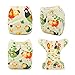 ALVABABY Baby Cloth Diaper One Size 6 Pack with 12 Inserts Cloth Diaper Covers Adjustable Washable Reusable for Baby Girls and Boys6DM51