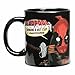 Deadpool Warped Skin Reactive Heat-Changing Mug 12 Oz Ceramic
