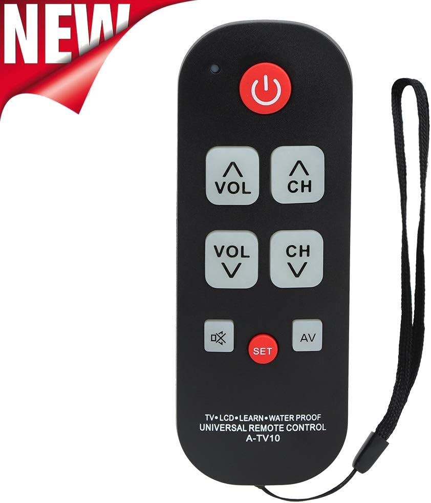 Gvirtue ATV10 Big Button Universal Remote Control for Seniors, Initial Setting for Lg, Vizio