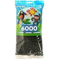 Perler Beads Fuse Beads for Crafts, 6000pcs, Black