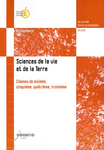 Sciences de la vie et de la terre