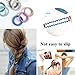 18 Pcs Spiral Hair Ties, Plastic Hair Ties Spiral No Crease and Colorful Phone Cord Hair Tie, Traceless Spiral Hair Ties for Women and Girls