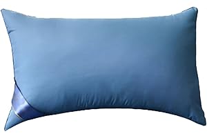 Soft Pillows for Sleeping, Luxury Hotel Quality Fluffy Bed Pillows with Zipper,Washable Cooling Feather Cooling Pillow for Ba