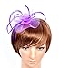 Fascinator Hat with Headband for Women Lady Deep Purple