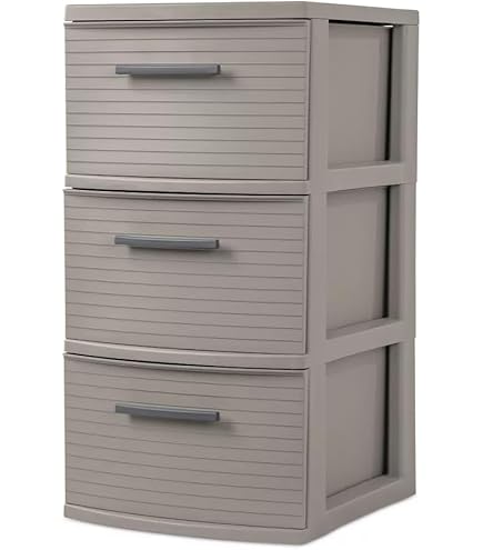 Amazon.com: SCULPY Wide Weave Tower Espresso,4 Drawer : Home & Kitchen