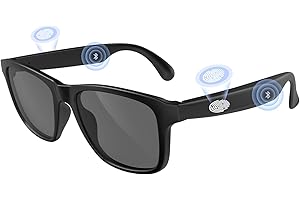 XO SIMPLE IS BEAUTY XO Smart Bluetooth Audio Sunglasses, Smart Bluetooth Audio Glasses Eyewear for Men Women, Athletic/Outdoor UV Protection Audio Sun Glass Lenses Unisex (1PCS)