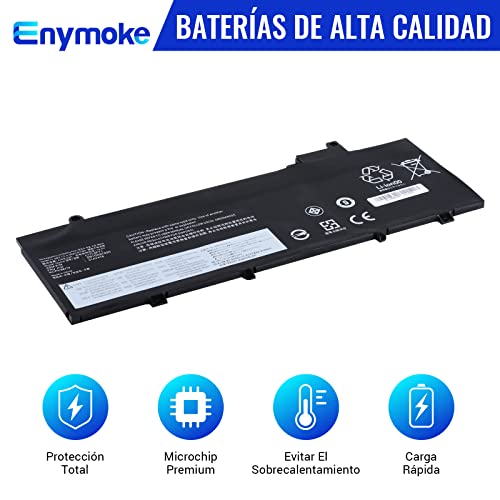 EnyMoke L17L3P71 01AV478 Batería para portátil, 11,58 V, 57 WH, 4920 mAh, 3 Celdas Compatible con Lenovo ThinkPad T480s Series Notebook 01AV479 L17M3P71 L17S3P71 SB10K97621