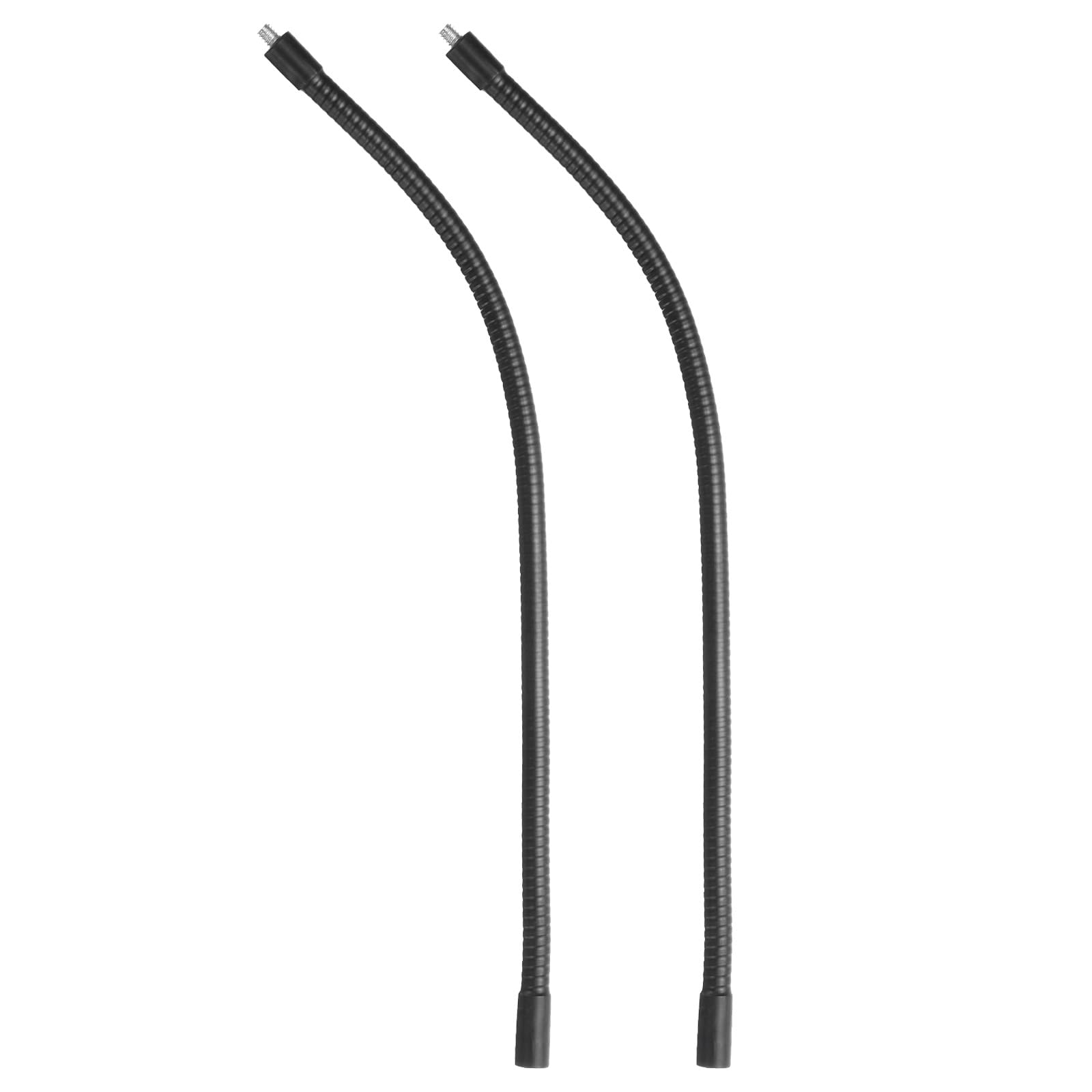 Photo 1 of PATIKIL 16" Gooseneck, 2 Pcs 1/4"-20 Female to Male Thread Metal Universal Hose Flexible Arm Gooseneck Tube Extension Holder for Action Camera, Phone, Microphone, Black