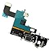 Johncase OEM Charging Port Dock Connector Flex Cable w/Microphone + Headphone Audio Jack Port Ribbon Replacement Part Compatible for iPhone 6 All Carriers (Light Gray)