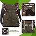 Ranboo Retro Cell Phone Purse, Men’s Shoulder Phone Pouch with Belt Loop Clip for iPhone XS Max XS XR 7 8 Plus Galaxy S9 S8 Plus Note 9 8 Small Crossbody Bag 7.9” Pockets Canvas Waist Wallet Bag Green