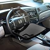 Evelots Auto Tray, Eating/Laptop Steering Wheel Desk & Cup Holder Car/Truck