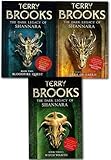 The Dark Legacy of Shannara Series Terry Brooks 3 Books Collection Set (Wards of Faerie, Bloodfire Quest, Witch Wraith)