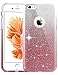 TOZO Case for iPhone 6s Shiny Shadow Bling Crystal Sparkle Premium 3 Layer Hybrid PC+TPU Semi Transparent/Exact/Soft Case for iPhone 6 (2014) / 6s (2015) 4.7 Gradient Pink