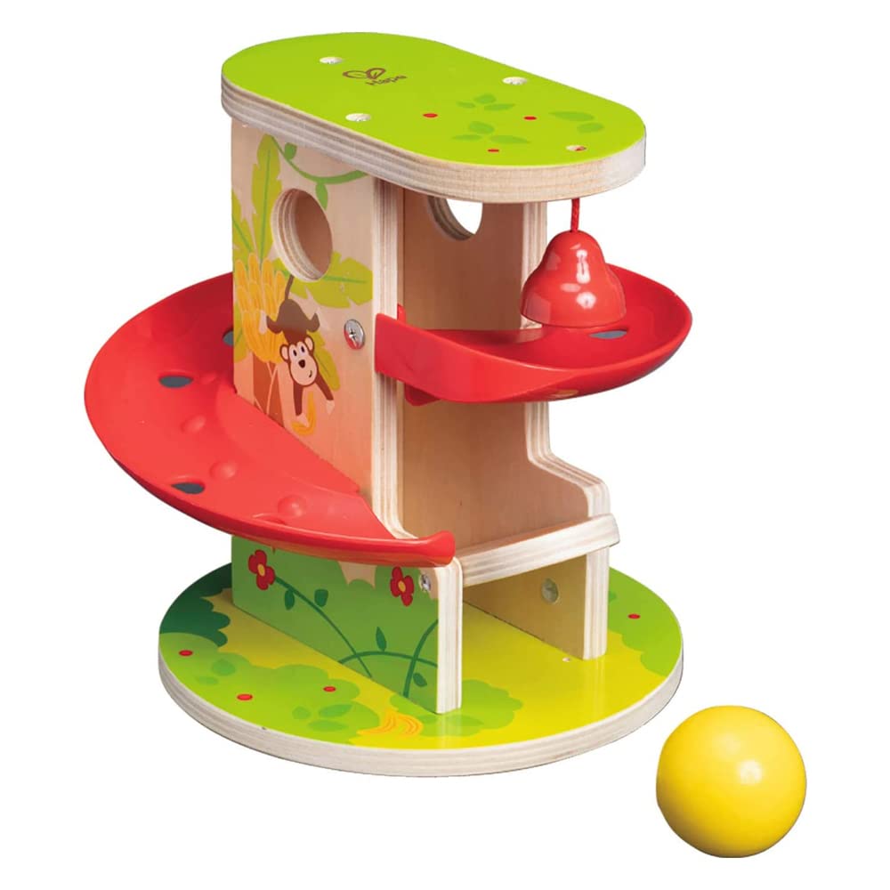 Hape E0508 Jungle Press and Slide - Wooden Toy for Toddlers