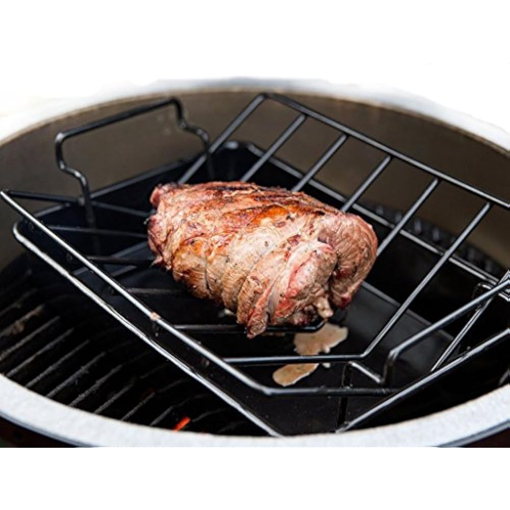 DualPurpose Rib Roast VRack Large Big Green Egg, Kamado Joe Garden