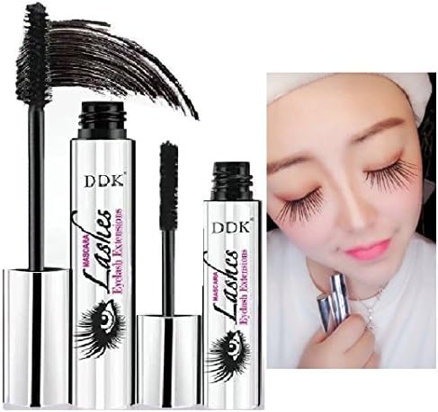 DDK 4D Mascara Cream Makeup Lash Cold Waterproof Mascara Eye Black Eyelash Extension crazy long Style Warm Water Washable Mascara