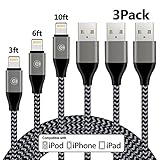 Everdigi Lightning Cable, iPhone Charger 6Pack 6FT Extra Long iPhone Charging Cord Compatible with iPhone iPad