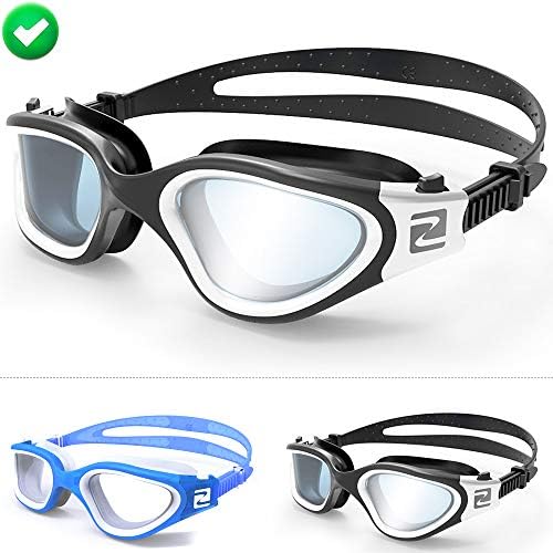 ZABERT Pro Swimming Goggles for Adult Men Women Ladies Youth Boys Girls Kids Age 8+,Anti Fog UV Protection for Open Water Outdoor Pool Triathlon Training Racing - Free Case Nose Clip Ear Plugs