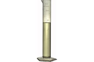 TN LAB SUPPLY Graduated Measuring Cylinder Polypropylene Plastic 50ml (50ml, 1)