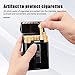 Cigarette Case Box with Electric Lighter, AUOKER 20PCS Metal USB Separable Rechargeable for Whole Package Cigarettes, Flameless Windproof with USB Cable