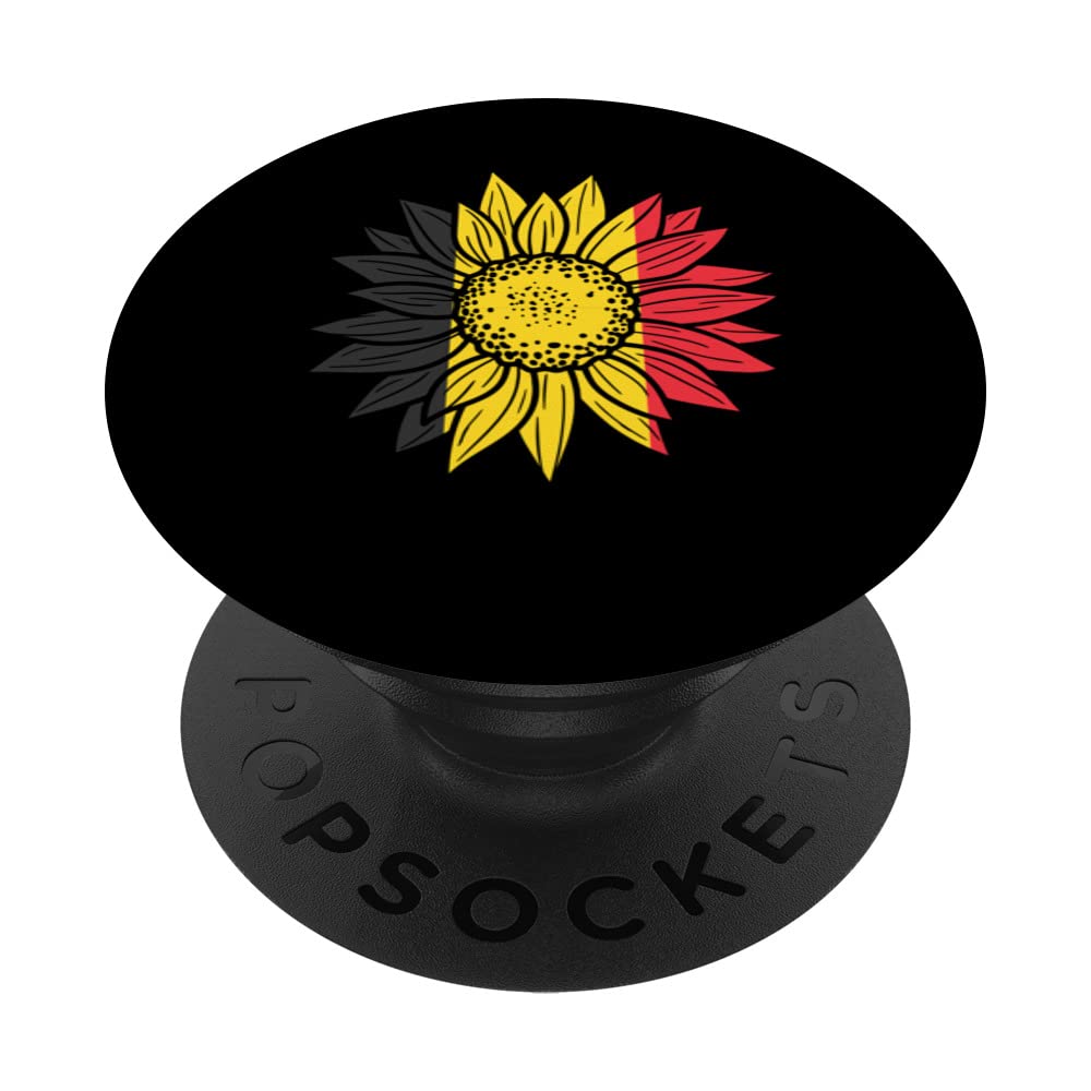 Belgium Sunflower Belgium Belgian PopSockets Swappable PopGrip