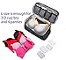 Packing Organizer Bra Underwear Storage Bag Travel Lingerie Pouch Toiletry Organizer (Black L)