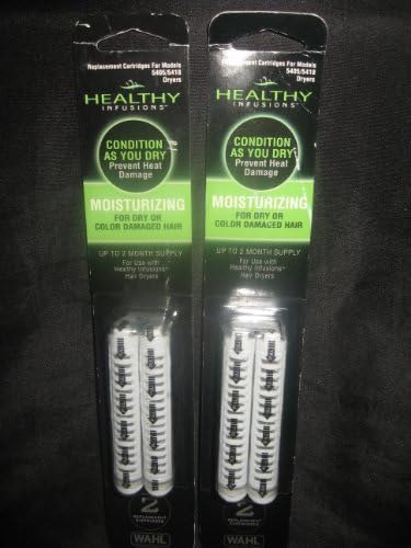 WAHL Healthy Infusions-Replacement Cartridges for Models 5405/5418 Dryers-MOISTURIZING- Vanilla Scented ***PACK OF TWO***