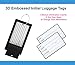 Highwind Luggage Bag Tag Initial - Fully Bendable Tag w/Stainless Steel Loop