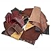 Leather Scraps Upholstery Leather For All Types of Crafts - Leather Strips, Shapes, & Scraps - 2 Lbs