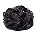 Scrunchy Updo Wavy Straight Hair Bun Clip Messy Donut Chignons Synthetic Hairpiece Hair Extension (brownish black-thicker)