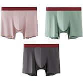 ELEPHANT&RABBIT 80S Ultra-Lightweight High Thread Count Cotton Men's Underwear Briefs 3-Pack, 2.5" Extended Inseam