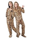 Footed Pajamas Cheetah Spots Kids Hoodie Chenille