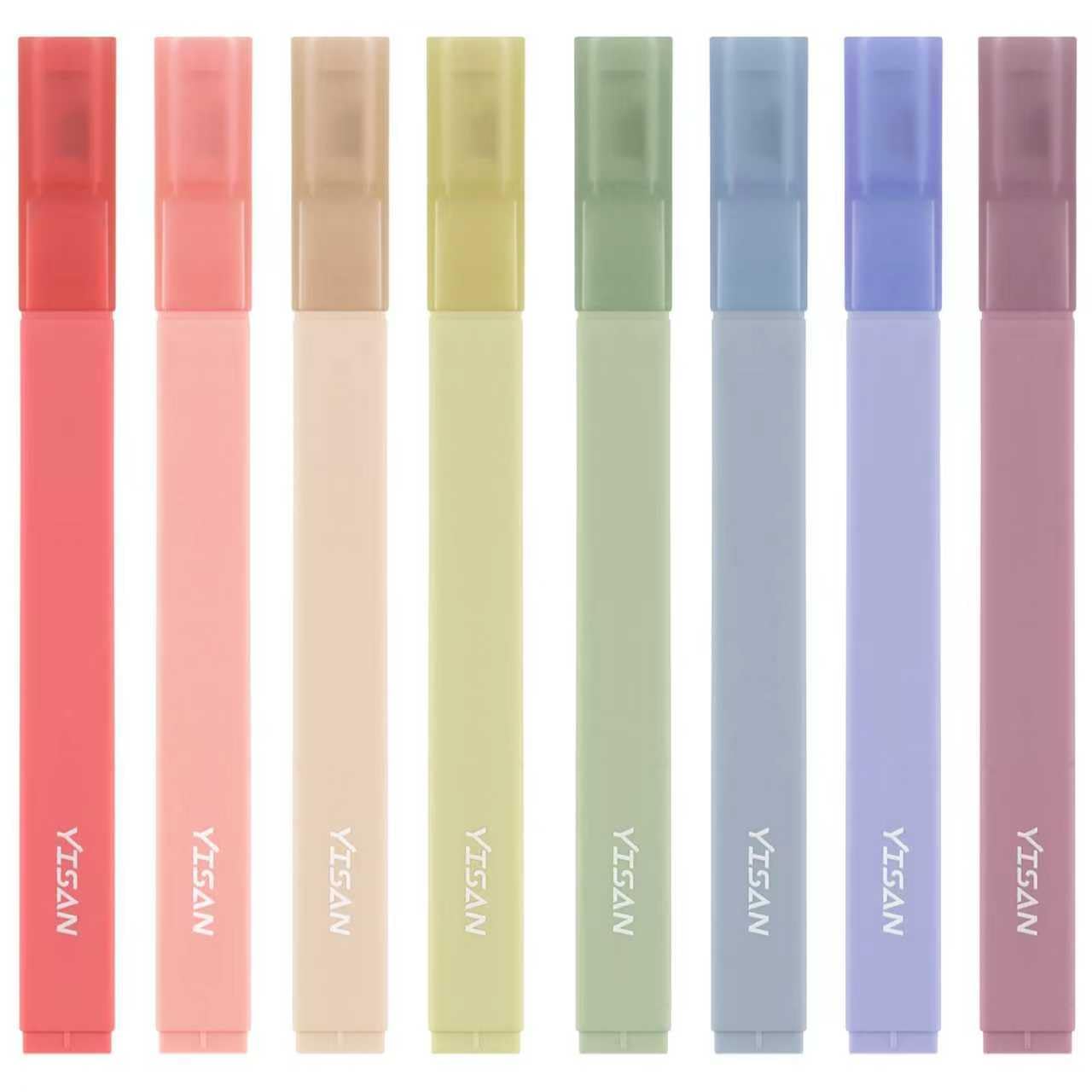 Photo 1 of YISAN Highlighters Pastel Assorted Colors,Soft Tip Marker Pens No Bleed,Journal Pens,70931