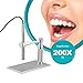Aomekie USB Digital Microscope Magnifier Camera Video 200X Zoom 1600x1200 HD 2MP PCB Inspection Handheld Endoscope with 8 LED Lights and CMOS Sensor for Mac Windows PC Android Phone