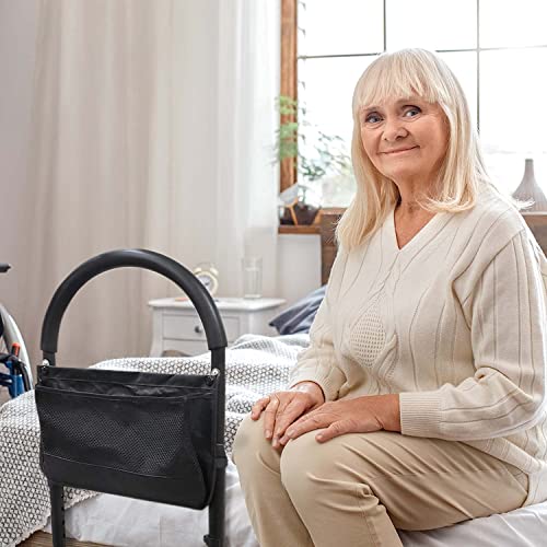 Vaunn Medical Bed Rail Assist & Height Adjustable Grab bar Handle for