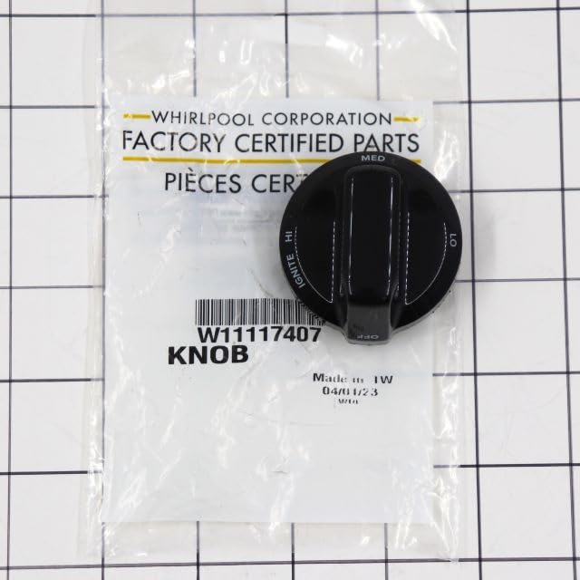 W11117407 Range Control Knob (Black)