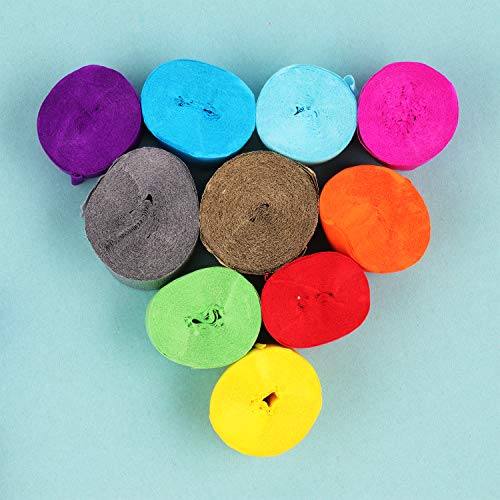SUBANG 39 Rolls 426 Yard Crepe Paper Streamers Party Streamers Backdrop Decorations for Birthday Christmas Graduation Ceremony - Thumbnail 3